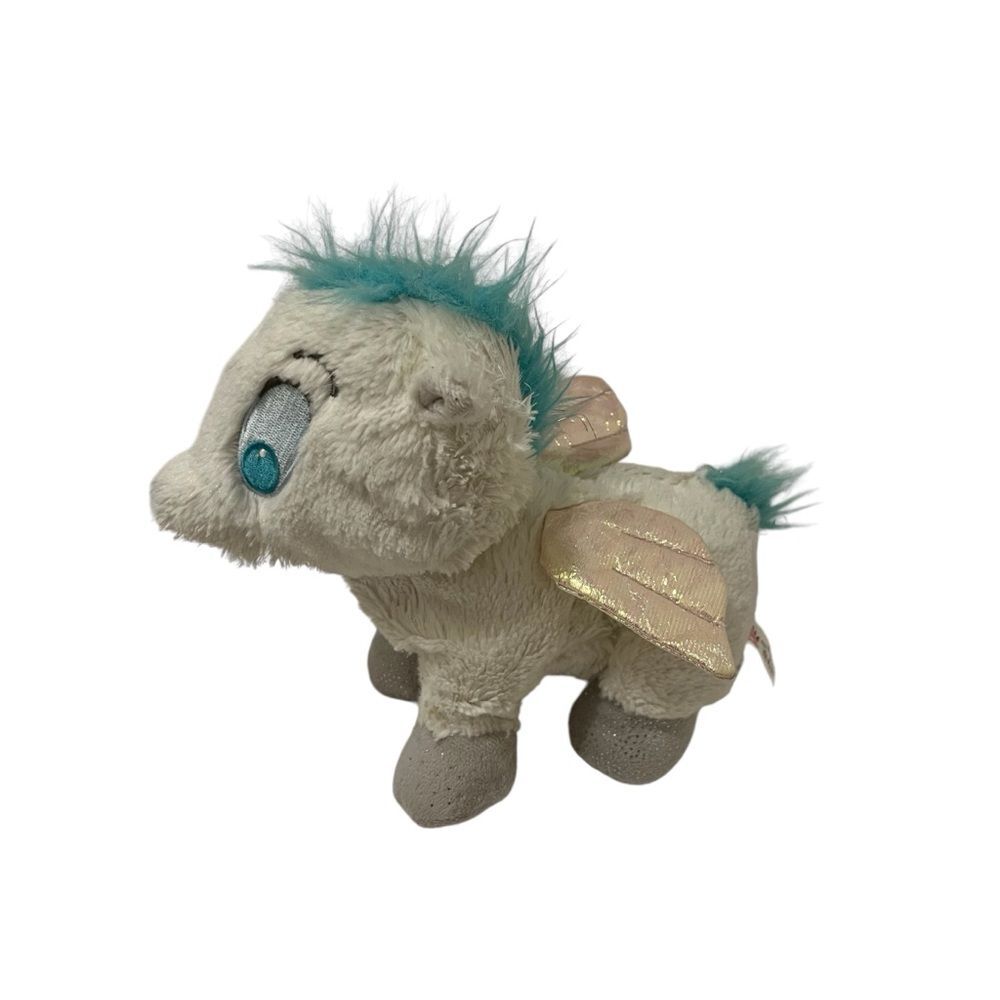 Disney Tote a Tail Hercules Baby Pegasus Plush 8" Stuffed Animal Toy White Blue